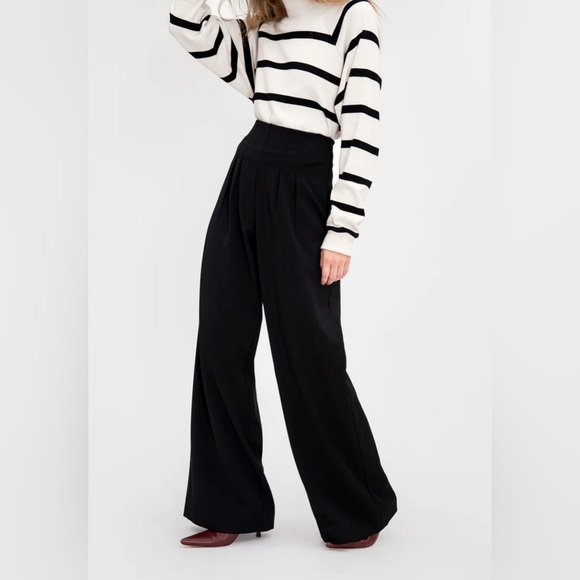 Tanya Taylor Wren high waisted wide leg Pants 0 - Picture 4 of 14